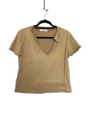 Project Social T Short Sleeve Cutout V-Neck Top